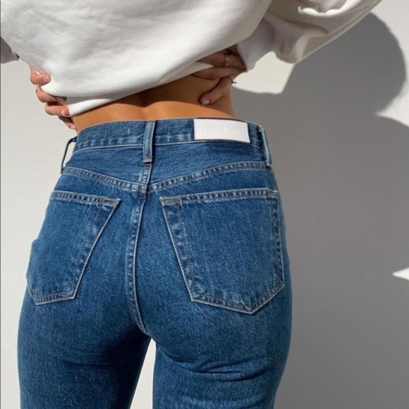 Re/Done Denim - RE/DONE 90’s ULTRA HIGH RISE CROP SKINNY JEANS